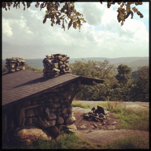 Lean tos of Harriman State Park Big Rocks