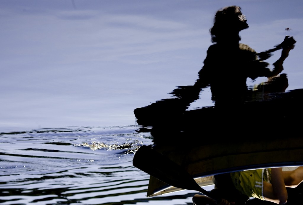 Canoe Kayak Harriman State Park paddler water reflection