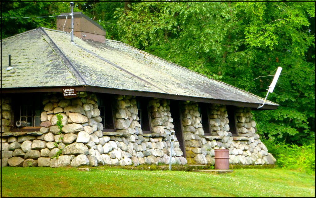 Beaver Pond Campground stone shelter harriman state park