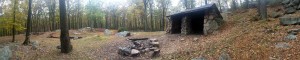 William Brien Memorial Shelter, a lean-to shelter in Harriman State Park, on the Appalachian Trail.