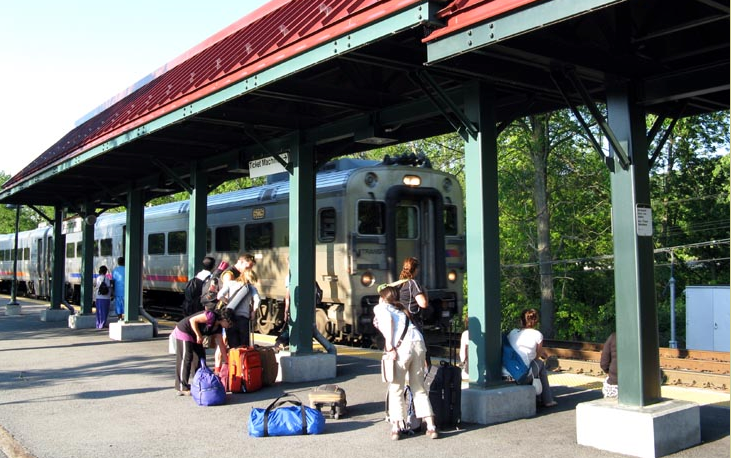 Harriman train station.
