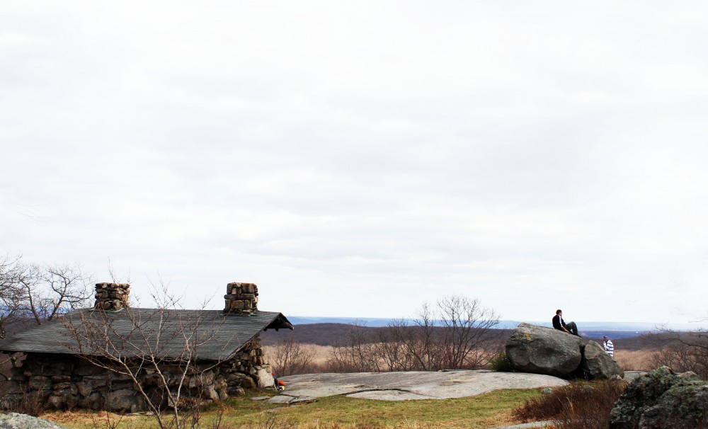 Big Hill Shelter, located along the Long Path and Suffern-Bear Mountain Trail in Harriman State Park.