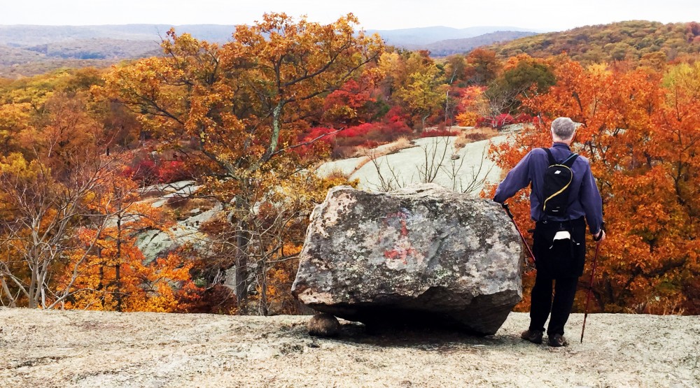 This is such a photo-worthy hike, with views for miles. There are plenty of places to stop for lunch or some wine and cheese, including blueberry balds and two rustic shelters.