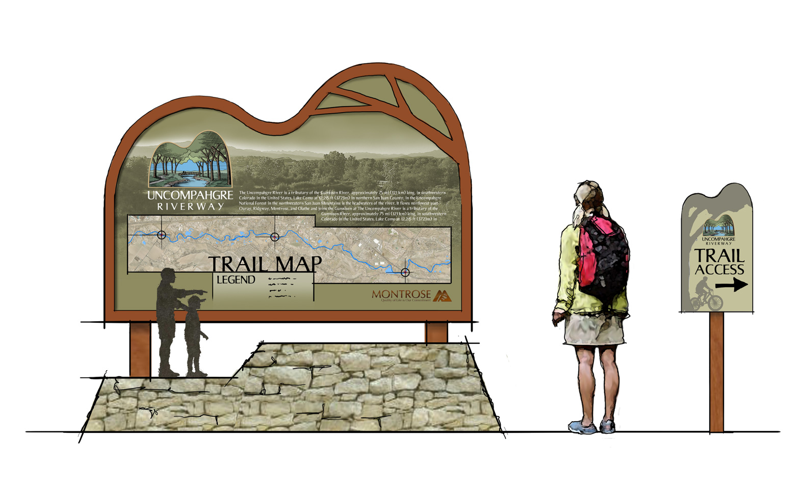 That One Thing Trailhead Kiosk in Tuxedo My Harriman
